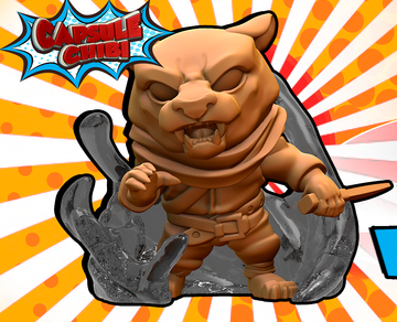 Capsule Chibi  - Rogue Leopard W/Spell