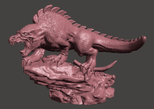 Load image into Gallery viewer, FossilPunk Foundry - Megalosaurus (On rock)
