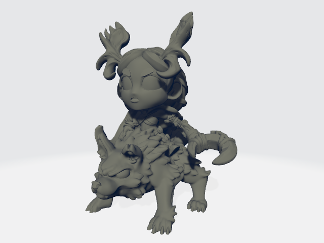 Capsule Chibi - Moon Druid (Mounted)