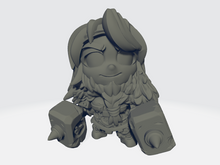 Load image into Gallery viewer, Capsule Chibi - Female Dwarf Skullsplitter / Fighter / Warrior
