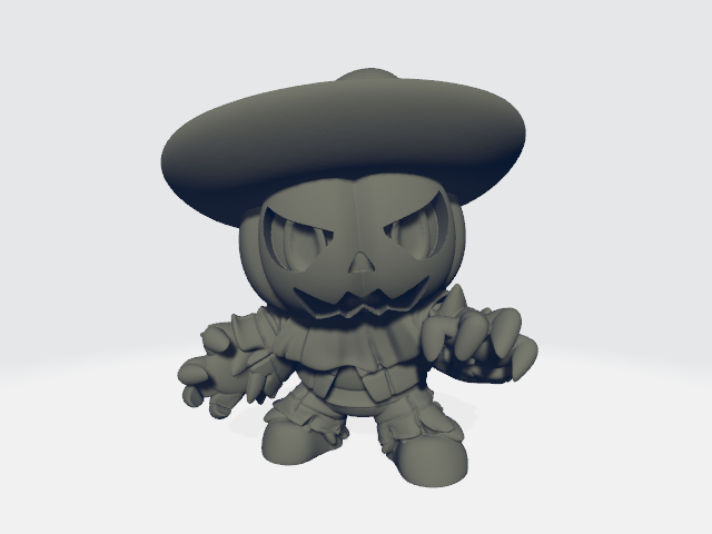 Capsule Chibi - Pumpkin Scare Dude