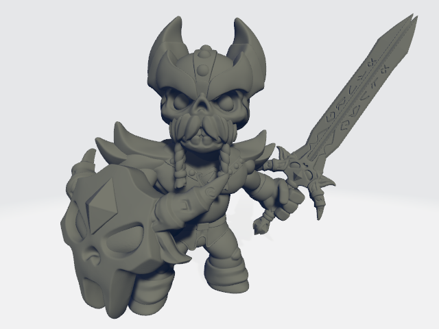 Chibiatures - Skeleton King (No Beard)