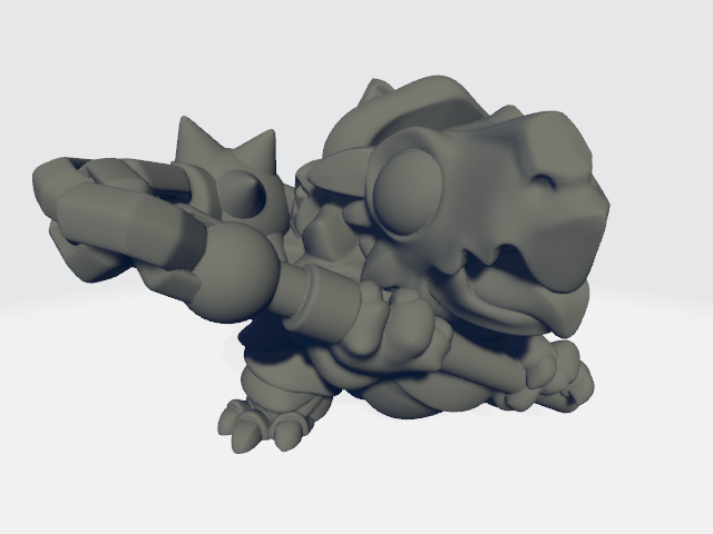 Capsule Chibi - Snapping Tortle W/Mace