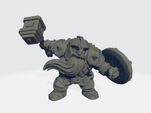 Load image into Gallery viewer, Miniatures of Madness - Dwarf - Soldier W/Helmet #1
