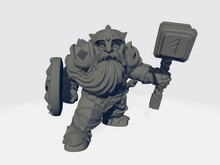 Load image into Gallery viewer, Miniatures of Madness - Dwarf - Soldier W/Helmet #1

