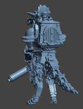 Load image into Gallery viewer, FossilPunk Foundry - Saurotamaton Triceratops W/Maxim Gun
