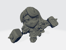Load image into Gallery viewer, Capsule Chibi - Female Dwarf Skullsplitter / Fighter / Warrior
