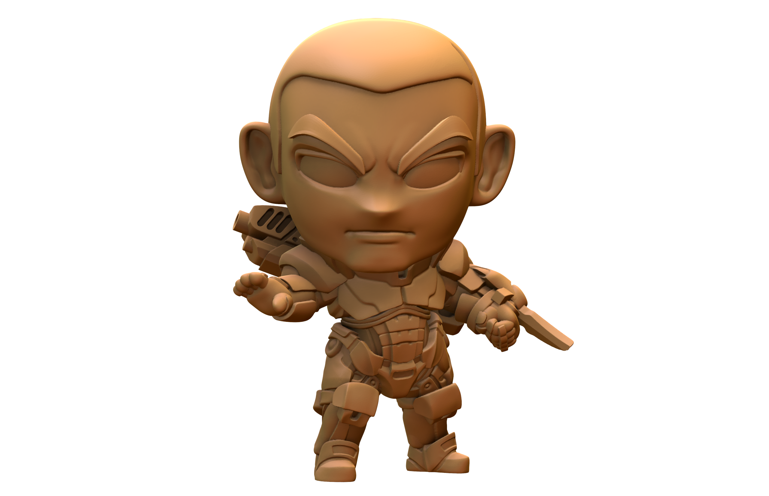 Capsule Chibi - Alien Dating Sim - Male Shepard – Impact! Miniatures