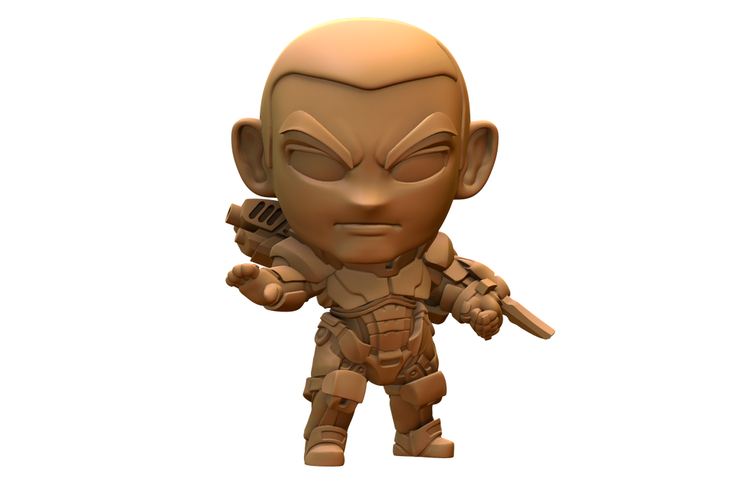 Capsule Chibi - Alien Dating Sim - Male Shepard