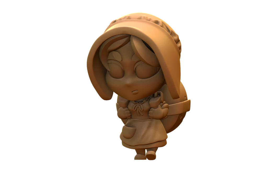 Capsule Chibi - Milkmaid (Cheese wheel)