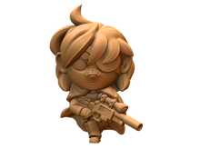 Load image into Gallery viewer, Capsule Chibi - Female Fantasy Sniper (Gun)

