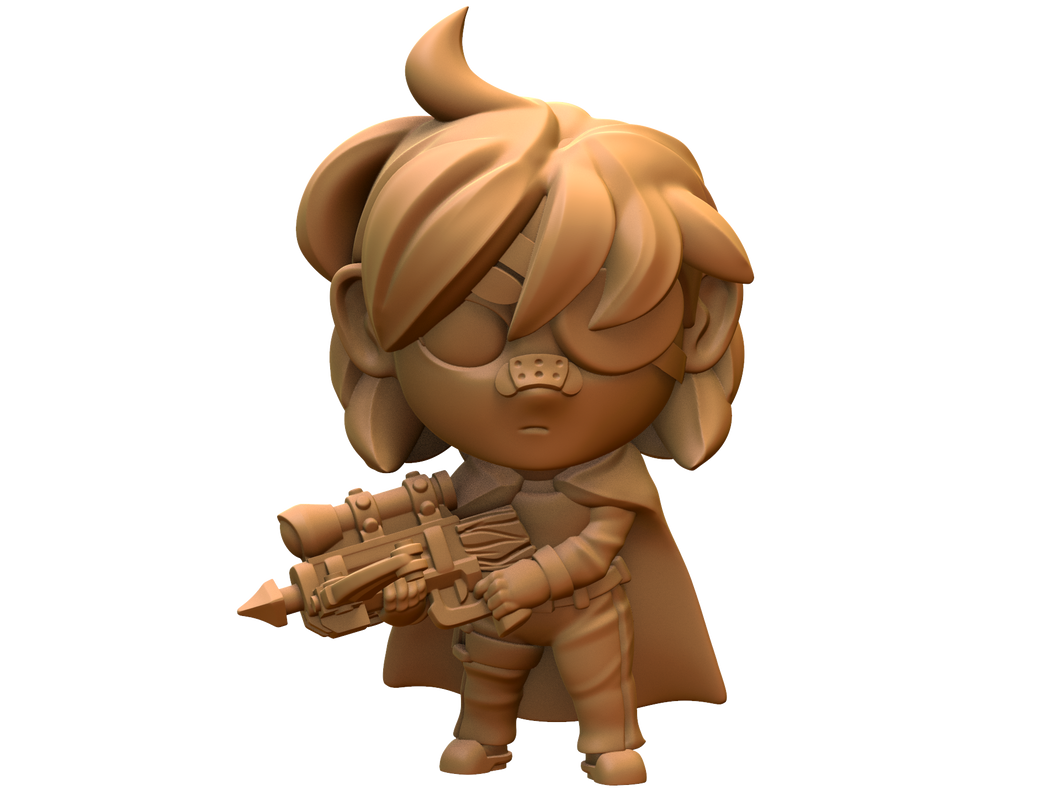 Capsule Chibi - Female Fantasy Sniper (Crossbow)