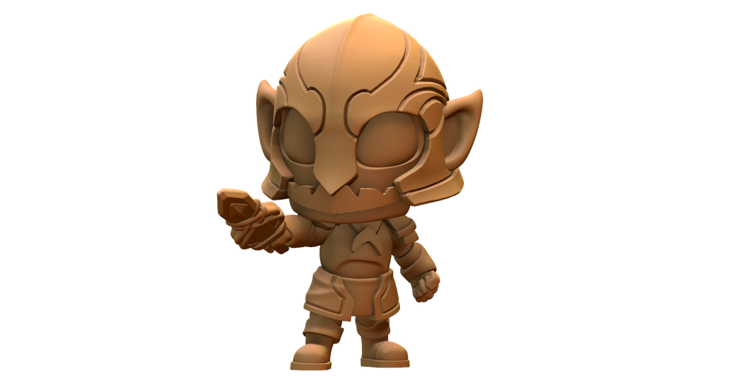 Capsule Chibi - Dark Elf Warrior