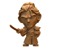 Load image into Gallery viewer, Capsule Chibi - Neko Samurai W/Kitten and Sword
