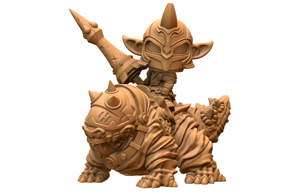 Capsule Chibi - Mounted Dark Elf