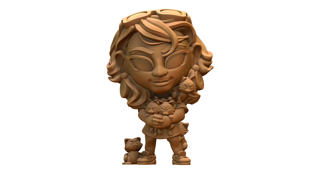 Capsule Chibi - Crazy Cat Lady