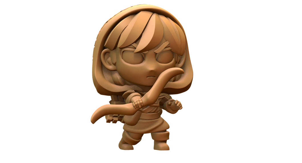 Capsule Chibi - Archer Bandit (Crouching)