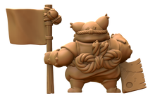 Load image into Gallery viewer, Capsule Chibi - Master Fugu with Flag
