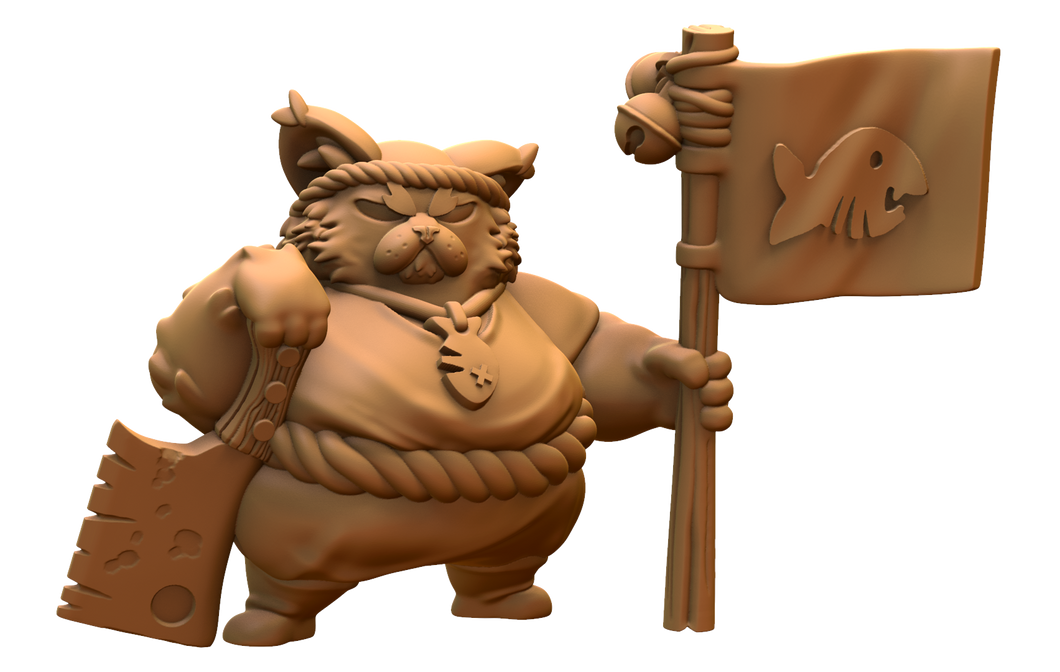 Capsule Chibi - Master Fugu with Flag