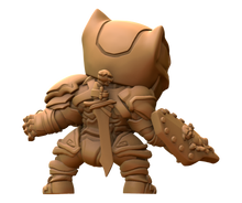 Load image into Gallery viewer, Capsule Chibi - Black Panther Knight (Hammer Shield)
