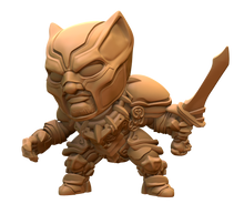 Load image into Gallery viewer, Capsule Chibi - Black Panther Knight (Sword)
