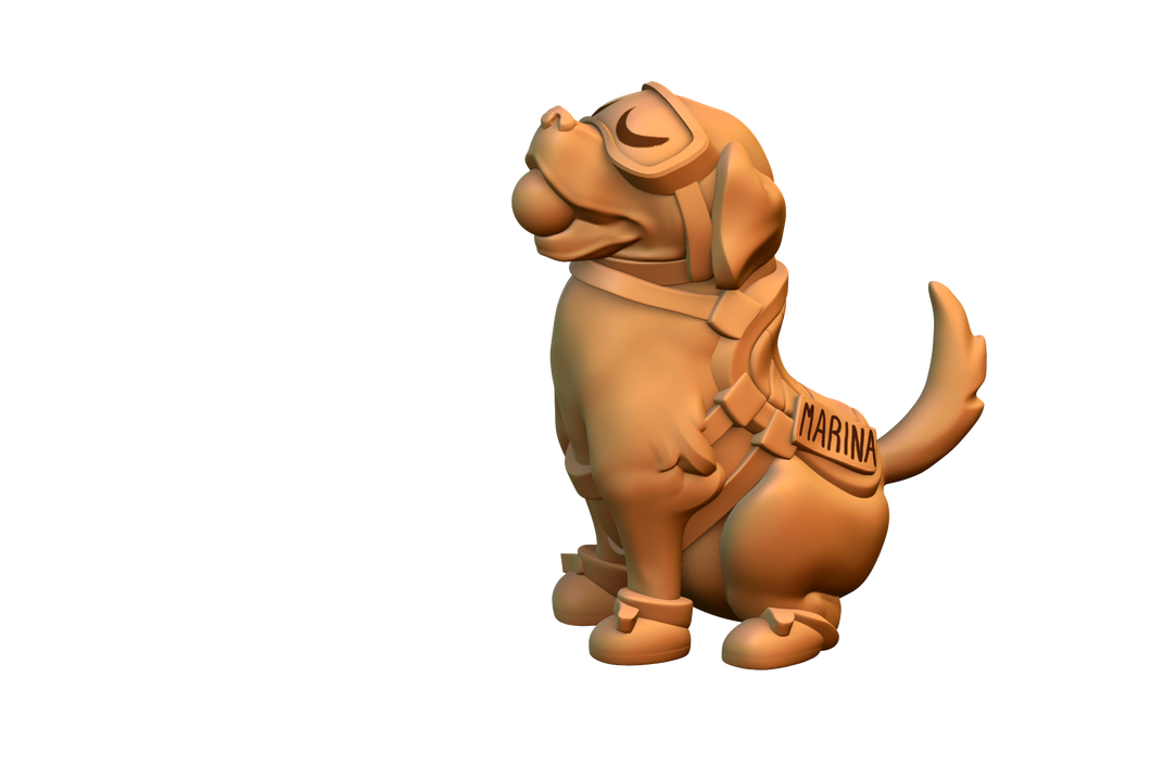 Capsule Chibi - Marina Chan with Ball - Rescue Dog