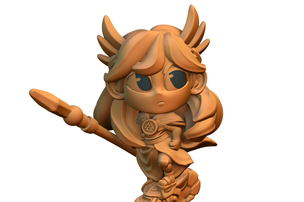 Capsule Chibi - Valkyrie (On dragon)