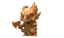 Load image into Gallery viewer, Capsule Chibi - Bone Order Dragonkin (Axe)
