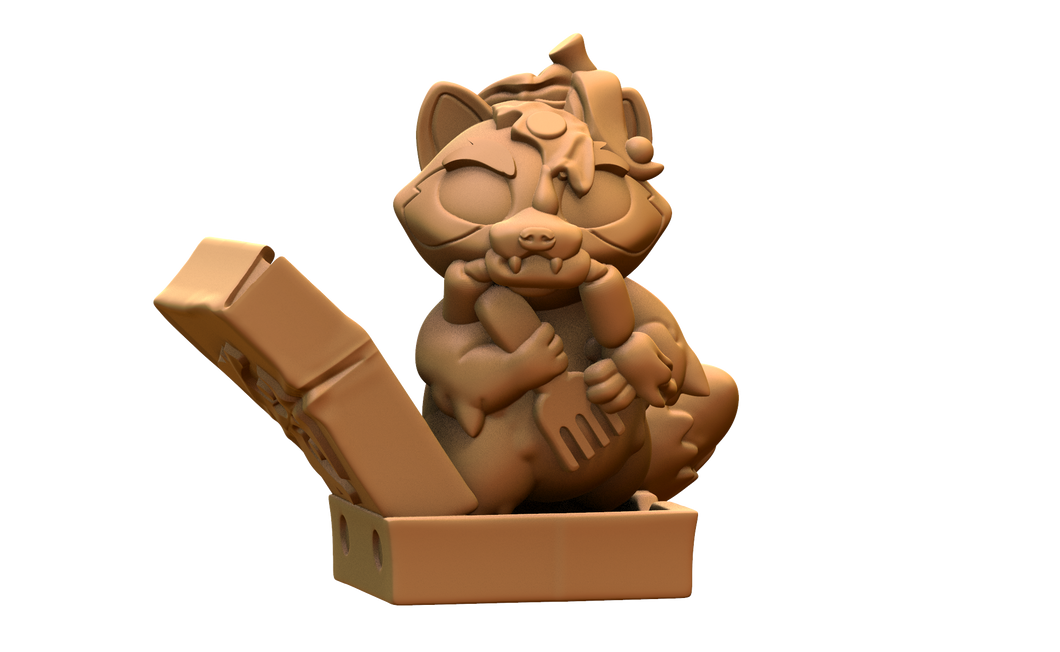 Capsule Chibi - Garbage Gang - Pizza Box