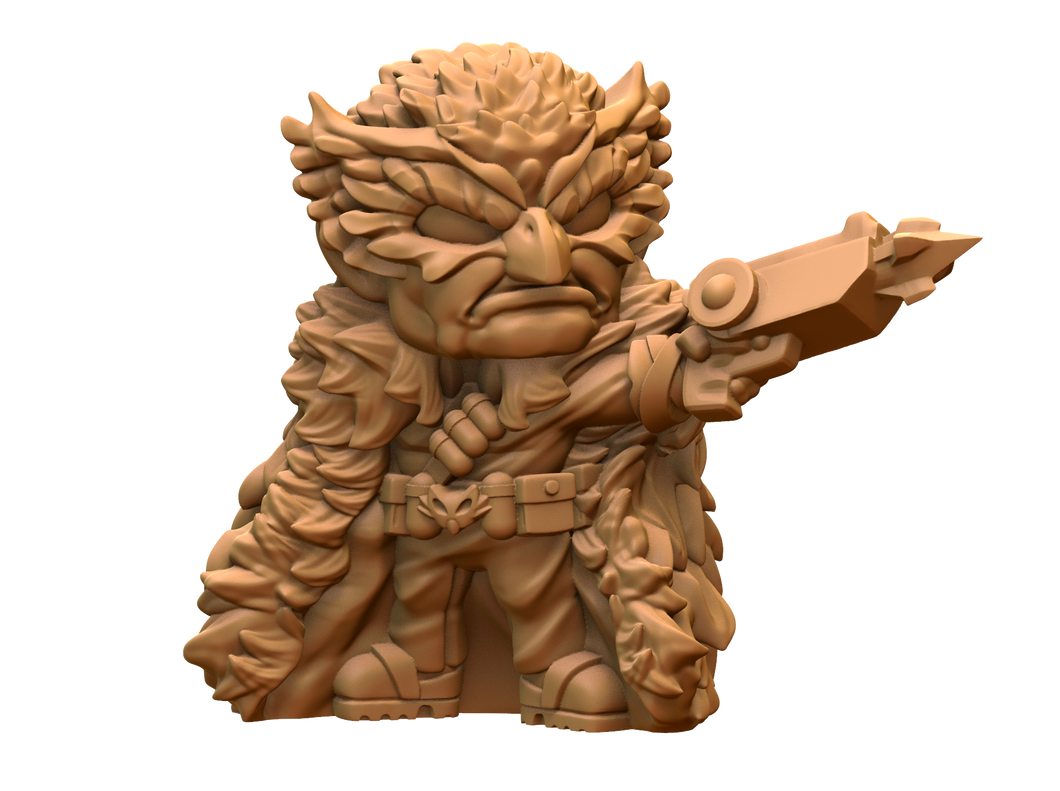 Capsule Chibi - Owlbearman (Grappling Gun)