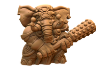 Load image into Gallery viewer, Capsule Chibi - Elefolk Warrior - Elephant Warrior
