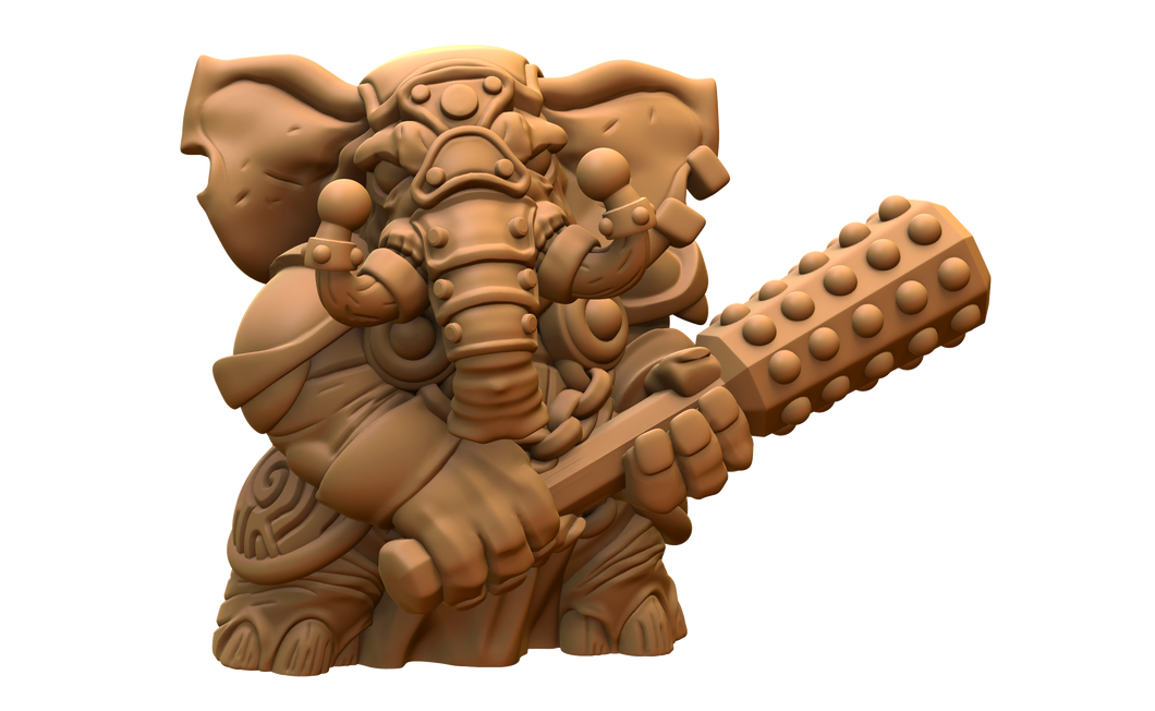 Capsule Chibi - Elefolk Warrior - Elephant Warrior