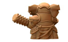 Load image into Gallery viewer, Capsule Chibi - Elefolk Warrior - Elephant Warrior
