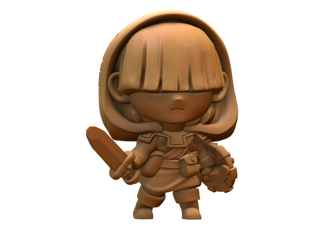 Capsule Chibi - Bandit Band II (Shortsword and Shield)