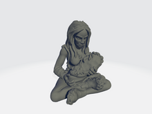 Load image into Gallery viewer, StoneAxe Miniatures - Village Woman (Feeding)
